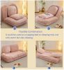 [VIDEO provided] Human Dog Bed ,Lazy Sofa Couch ,5 Adjustable Position,sit,sleep,fold,suit to put in bedroom, living room ,Space Saving Design,Pink