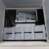 Weatherproof Rabbit House, Indoor/Outdoor Wooden Rabbit Hutch, 2 Story Bunny Cage, Pet House, Wooden Chicken Coop with Wheels